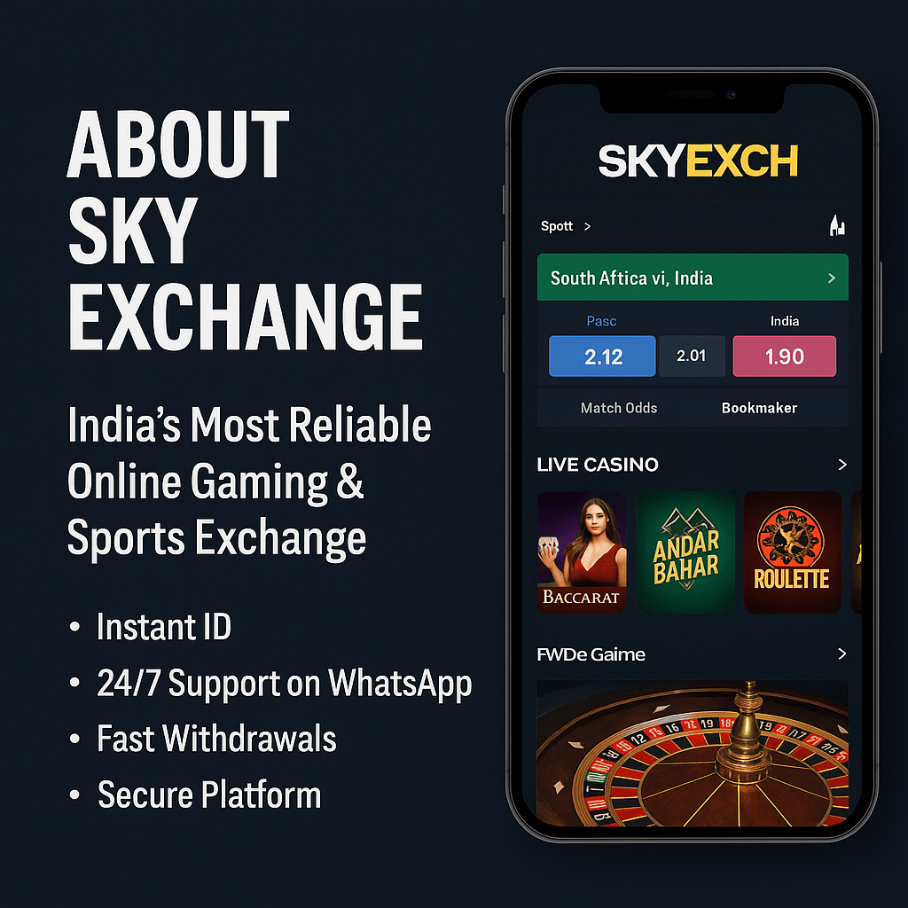 Sky Exchange platform for cricket betting and secure online ID creation
